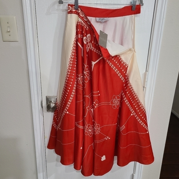 NWOT Anthropologie Sundial Bali Skirt 0 AM:PM Ankur Modi Priyanka Modi Z533-5 - Picture 7 of 9